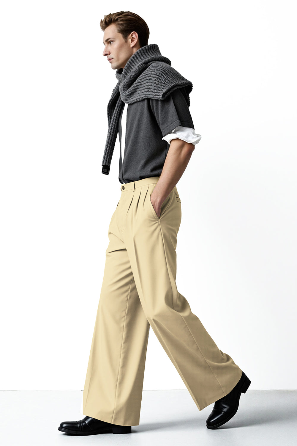 Men's Relaxed Baggy Pant - Light Khaki