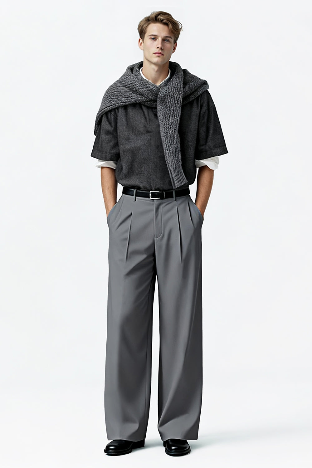 Men's Relaxed Baggy Pant - Dark Grey
