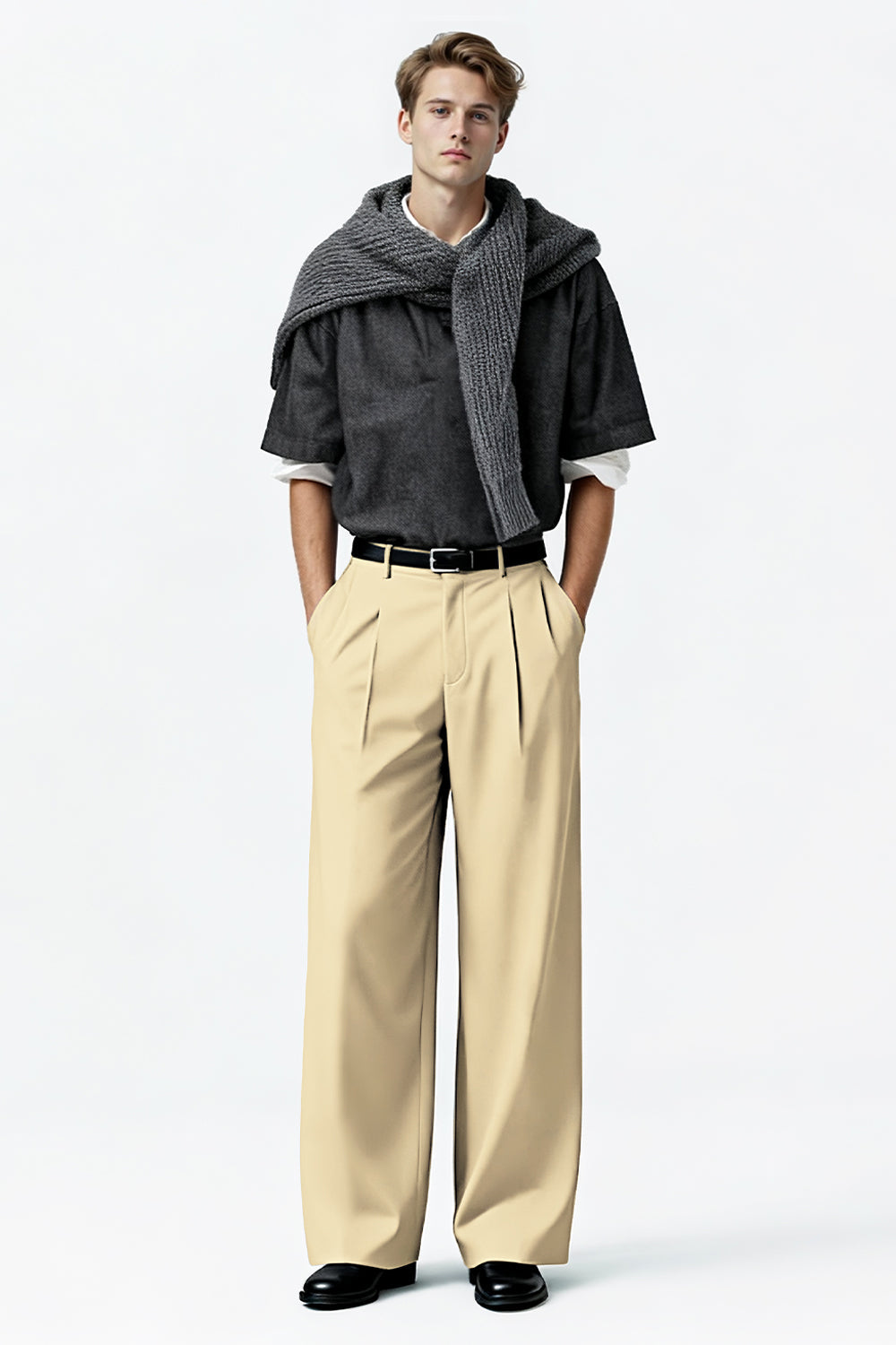 Men's Relaxed Baggy Pant - Light Khaki