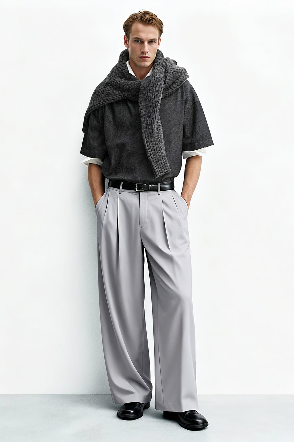 Men's Relaxed Baggy Pant - Light Grey