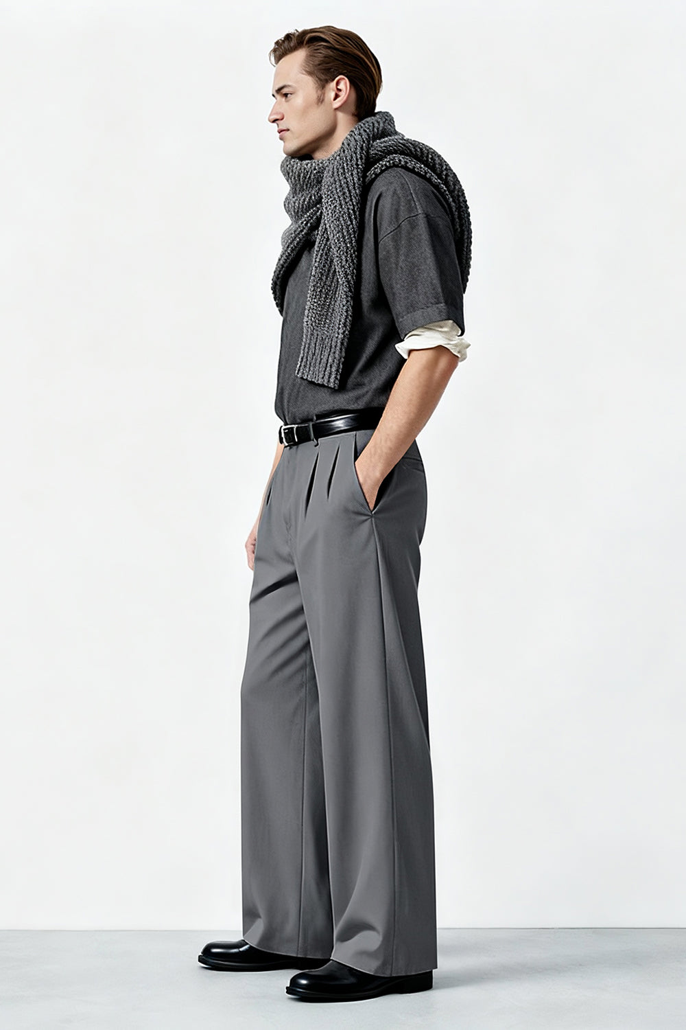 Men's Relaxed Baggy Pant - Dark Grey