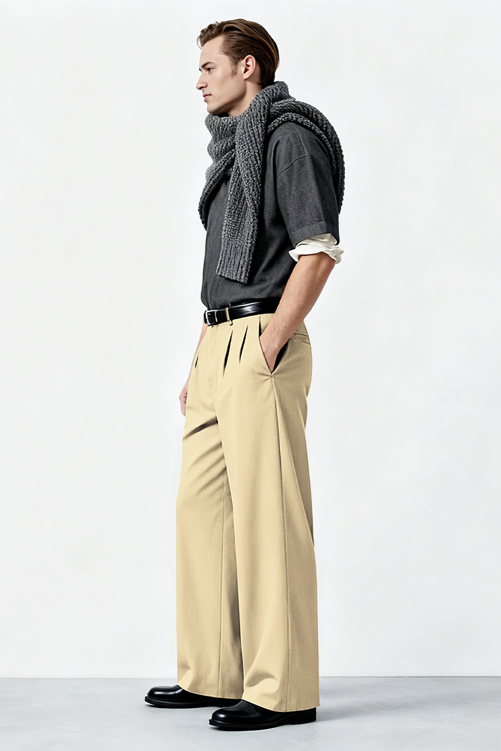 Men's Relaxed Baggy Pant - Light Khaki