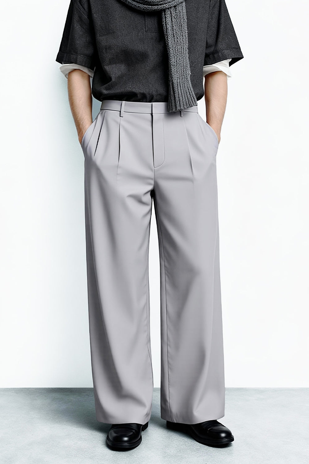 Men's Relaxed Baggy Pant - Light Grey