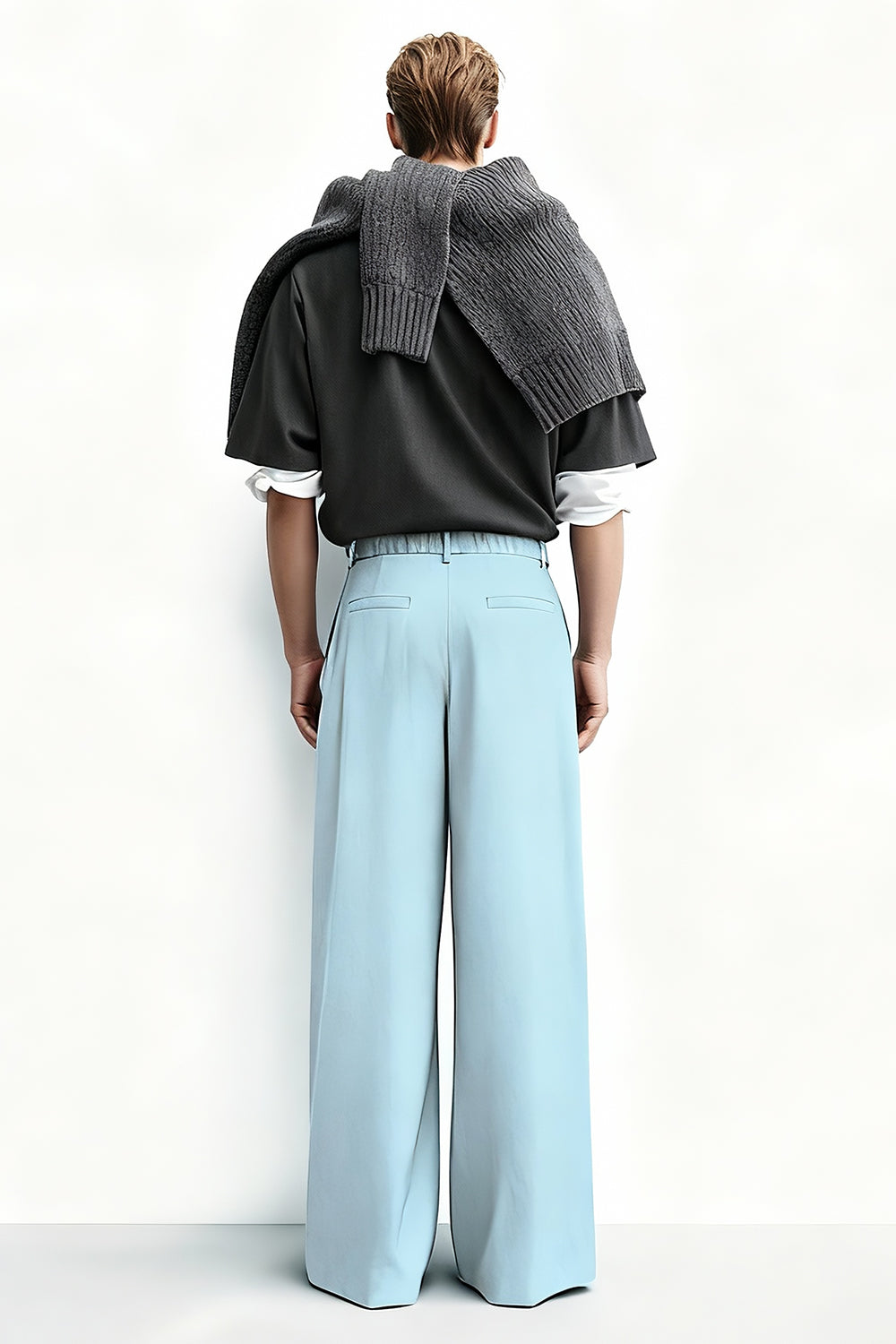 Men's Relaxed Baggy Pant - Light Blue