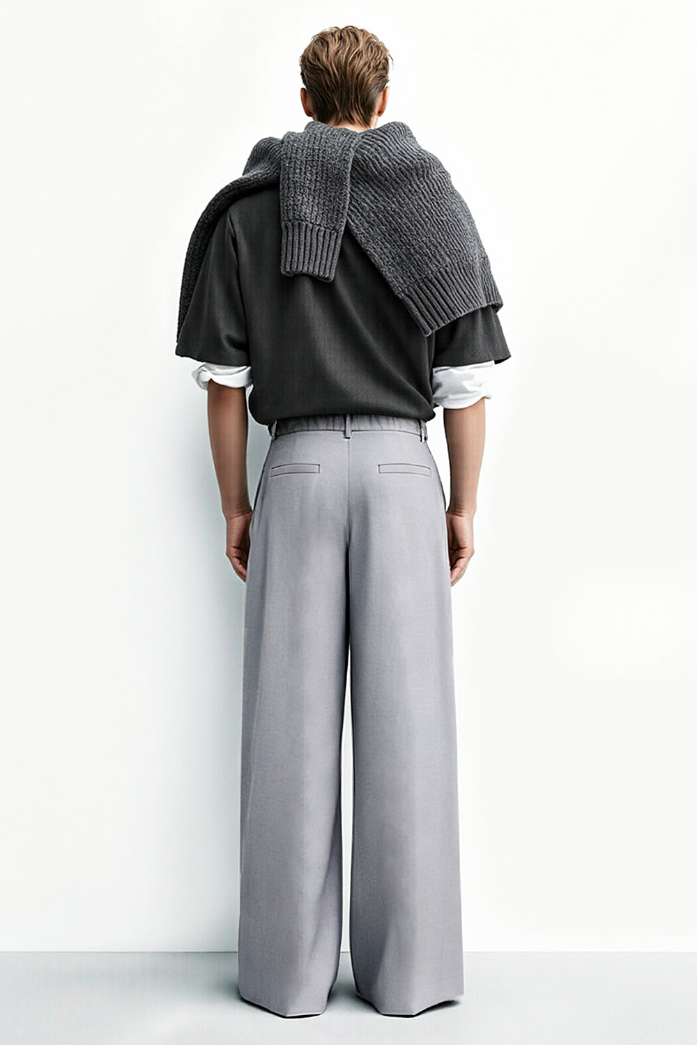 Men's Relaxed Baggy Pant - Light Grey
