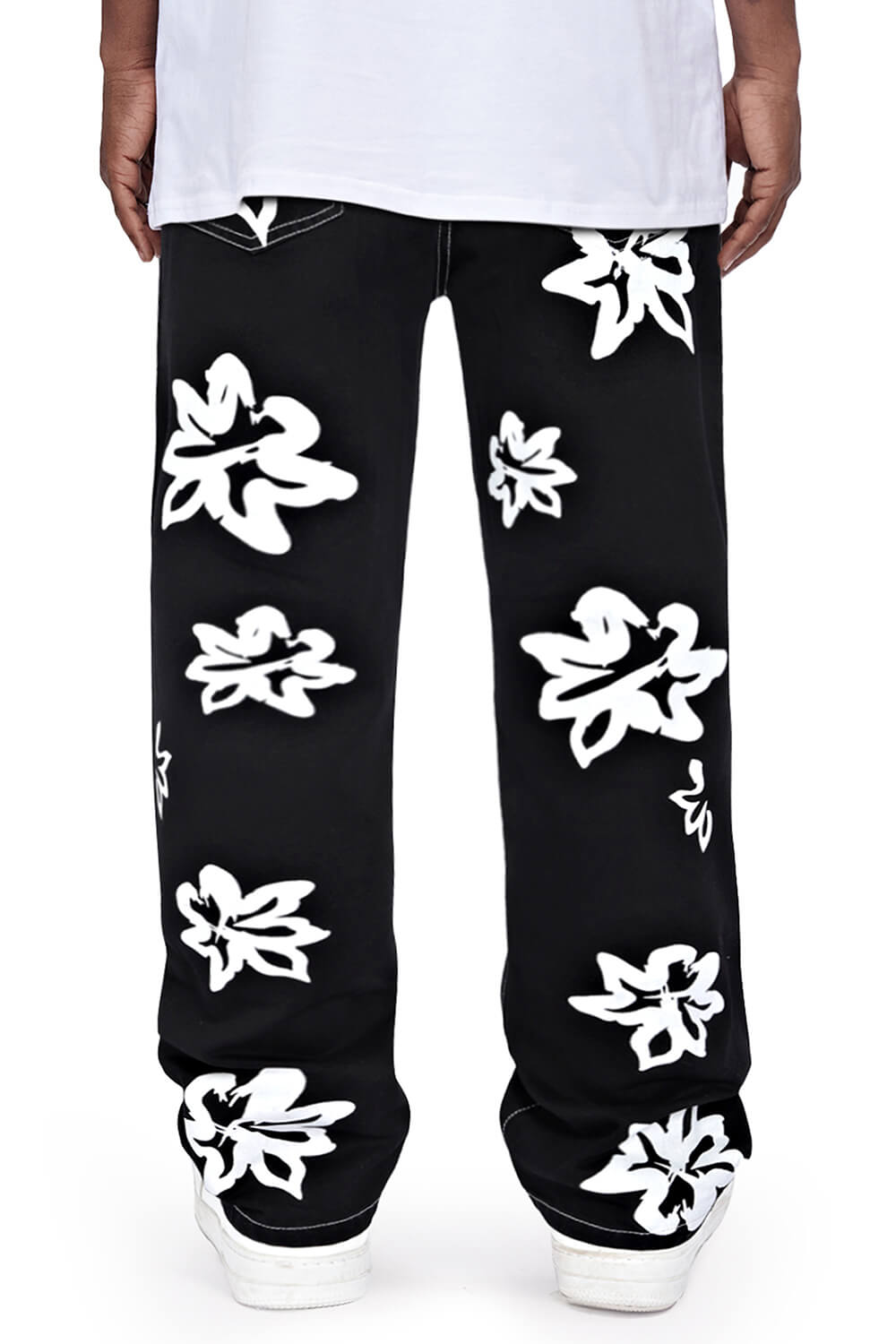 Men's Straight Jean - Black & Printed