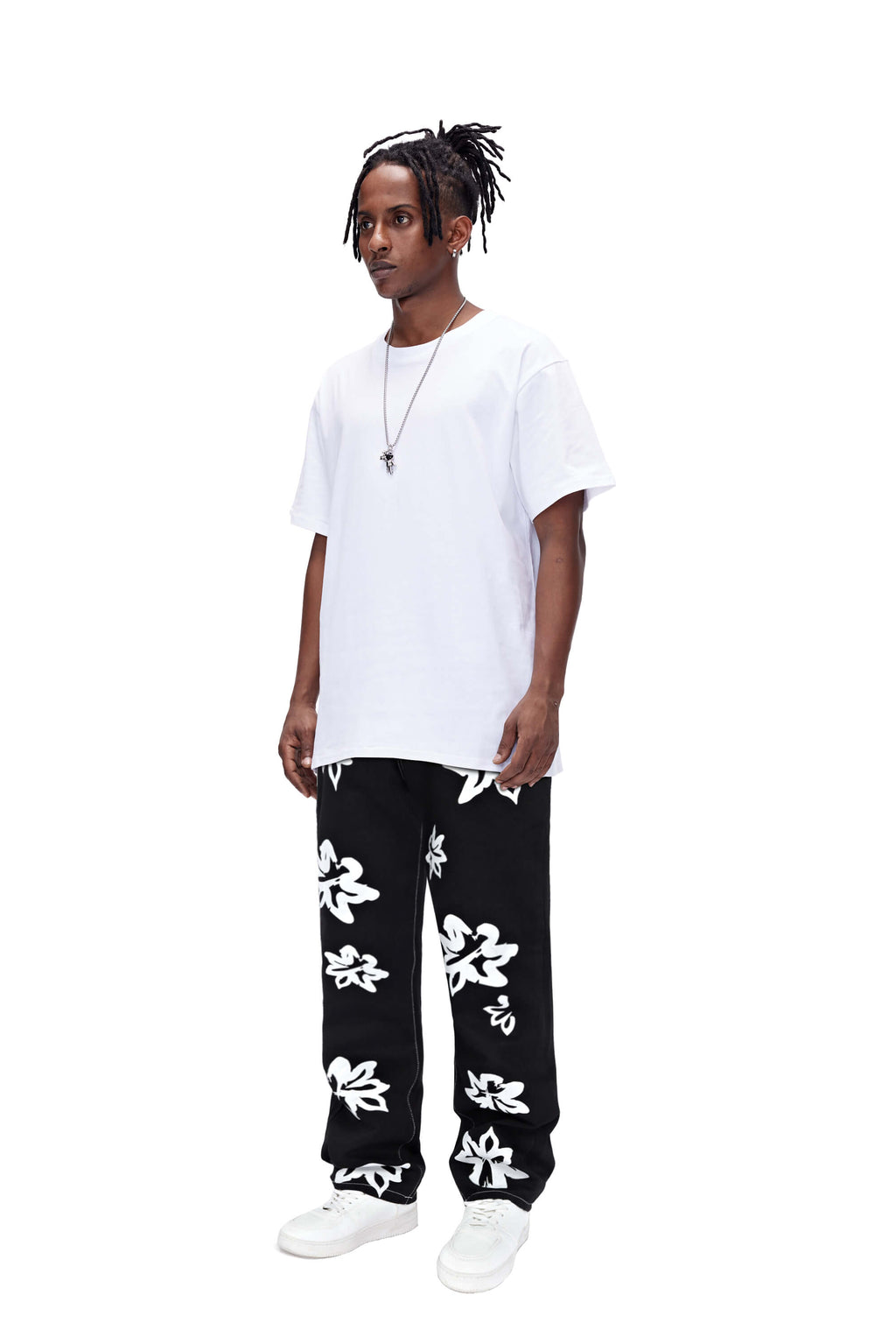 Men's Straight Jean - Black & Printed