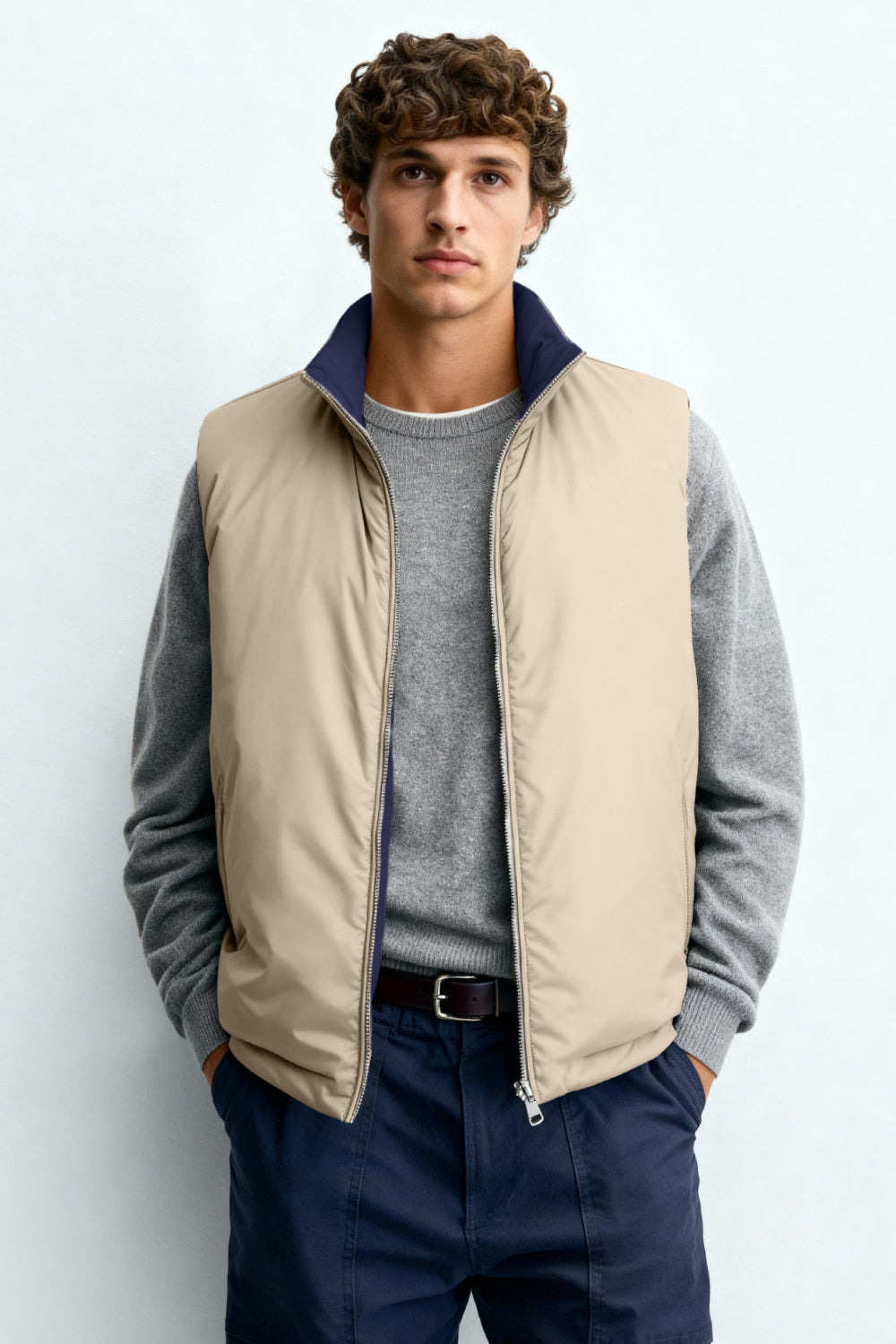Men's Reversible Vest - Dark Blue