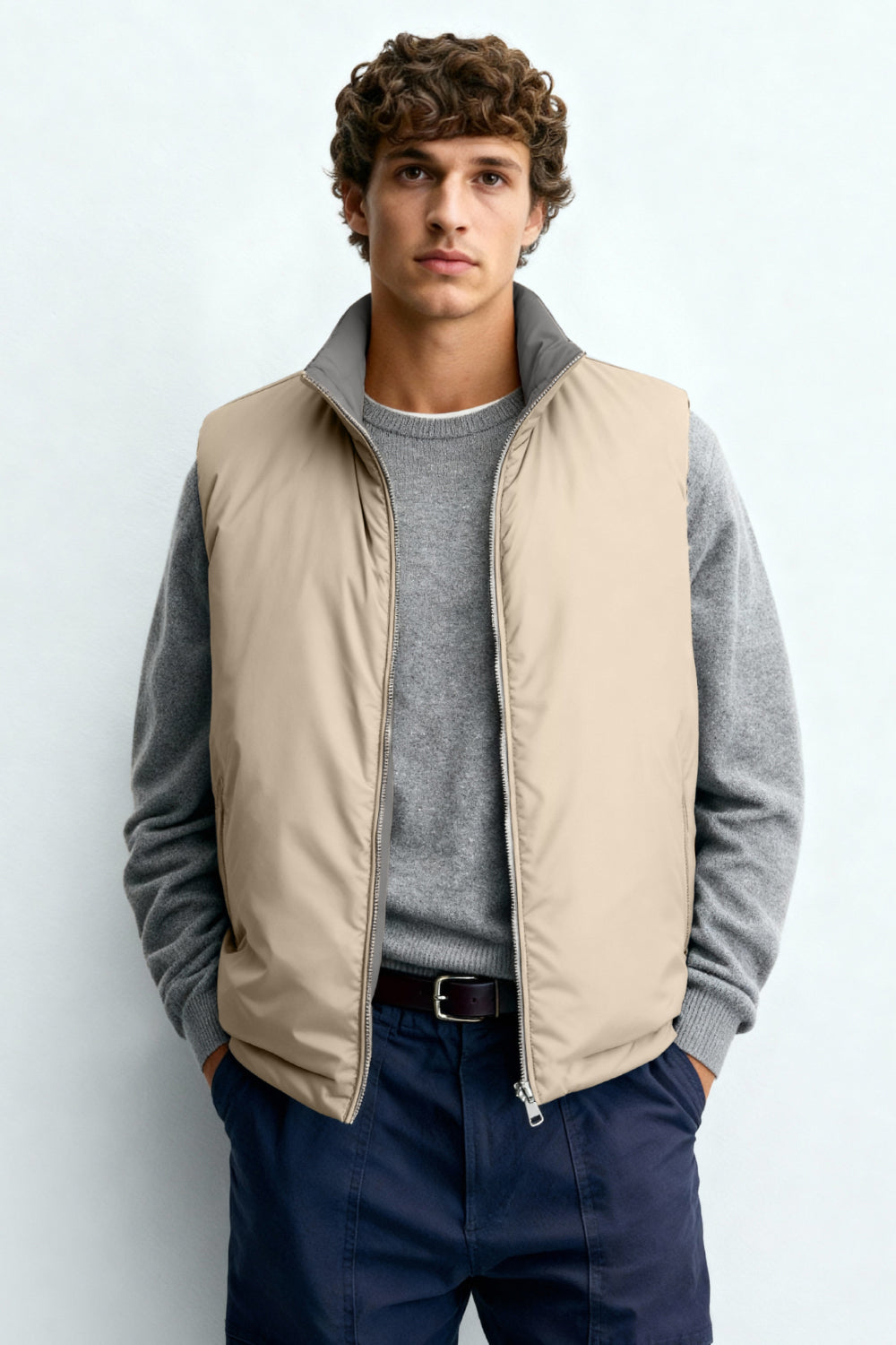 Men's Reversible Vest - Grey