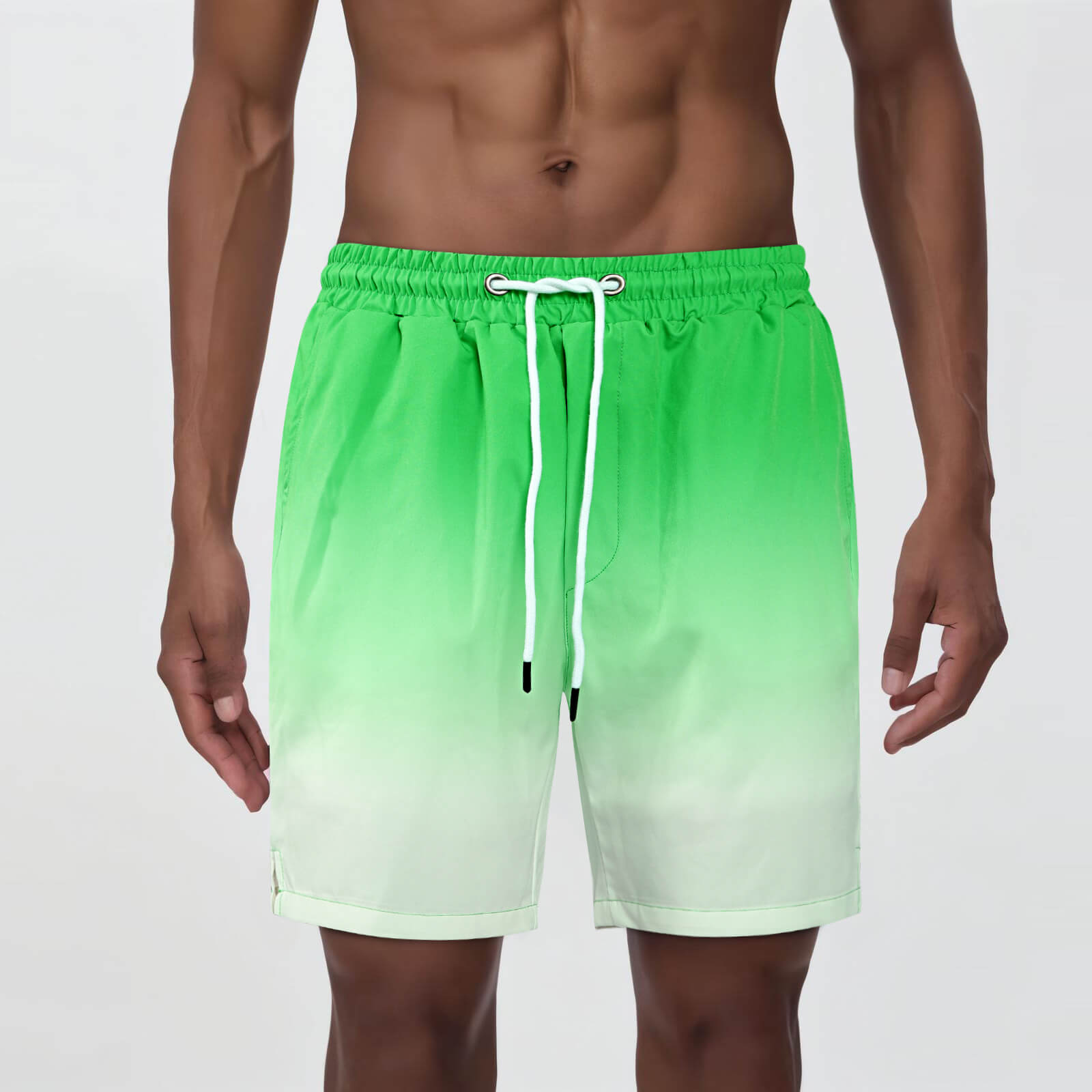 Mens Swim Trunk - Green Gradient