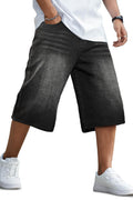 Men's Loose Denim Short - Dark Grey