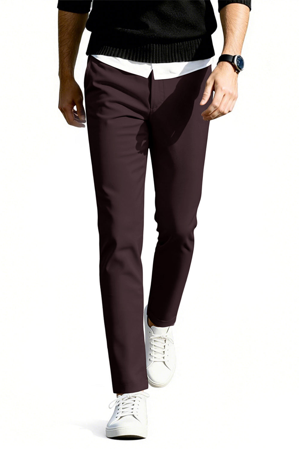 Men's Slim Fit Dress Pant - Brown