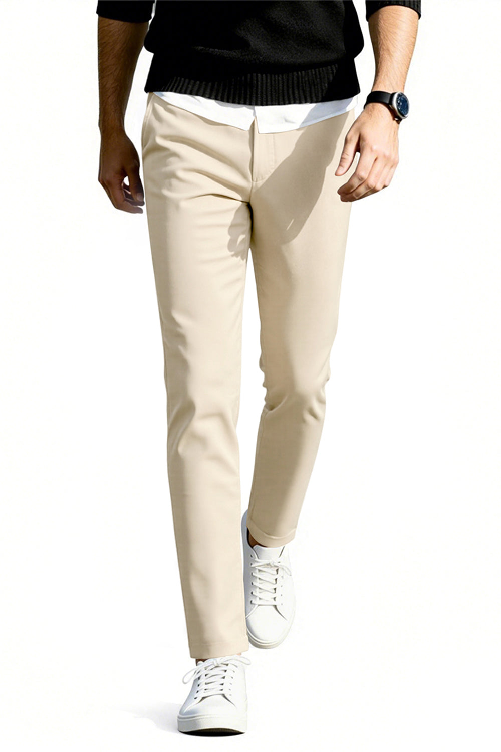 Men's Slim Fit Dress Pant - Beige