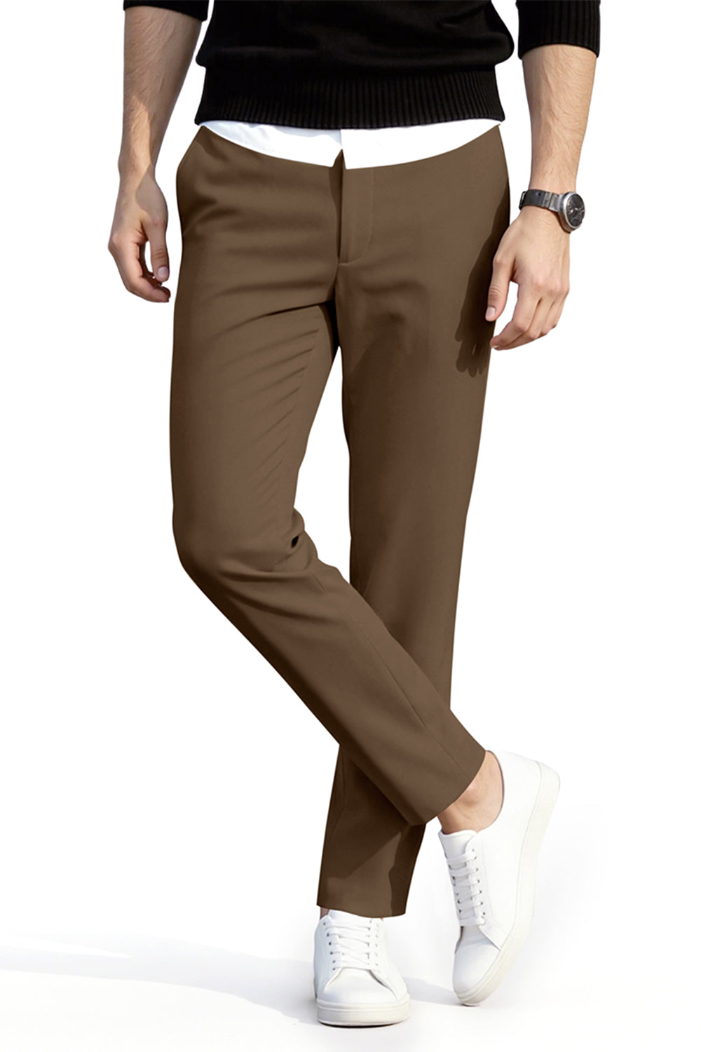 Men's Slim Fit Dress Pant - Camel