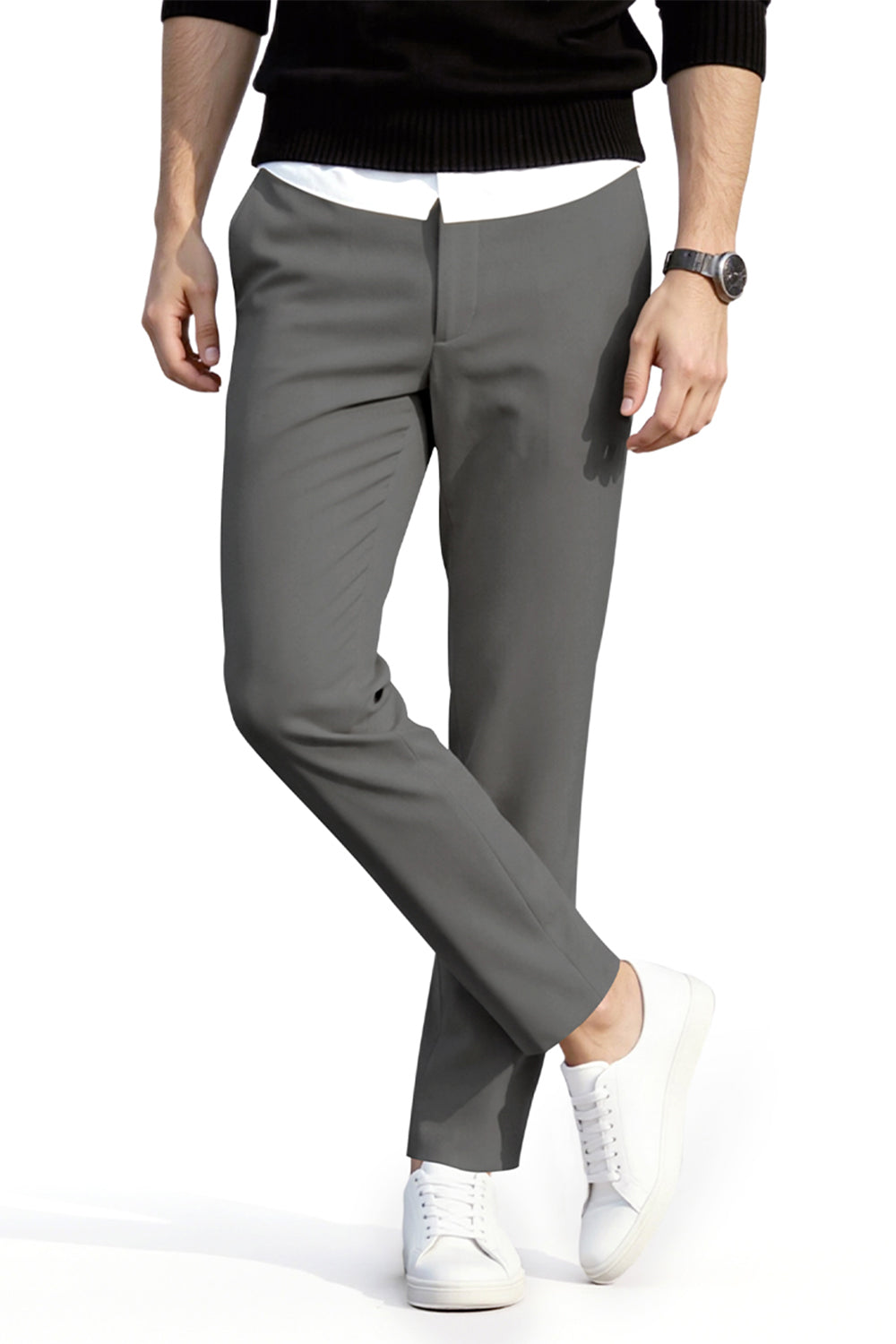 Men's Slim Fit Dress Pant - Grey