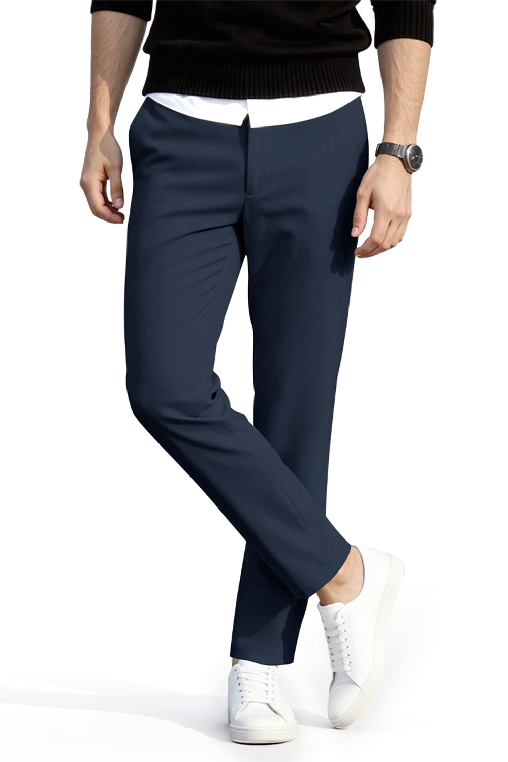 Men's Slim Fit Dress Pant - Dark Blue
