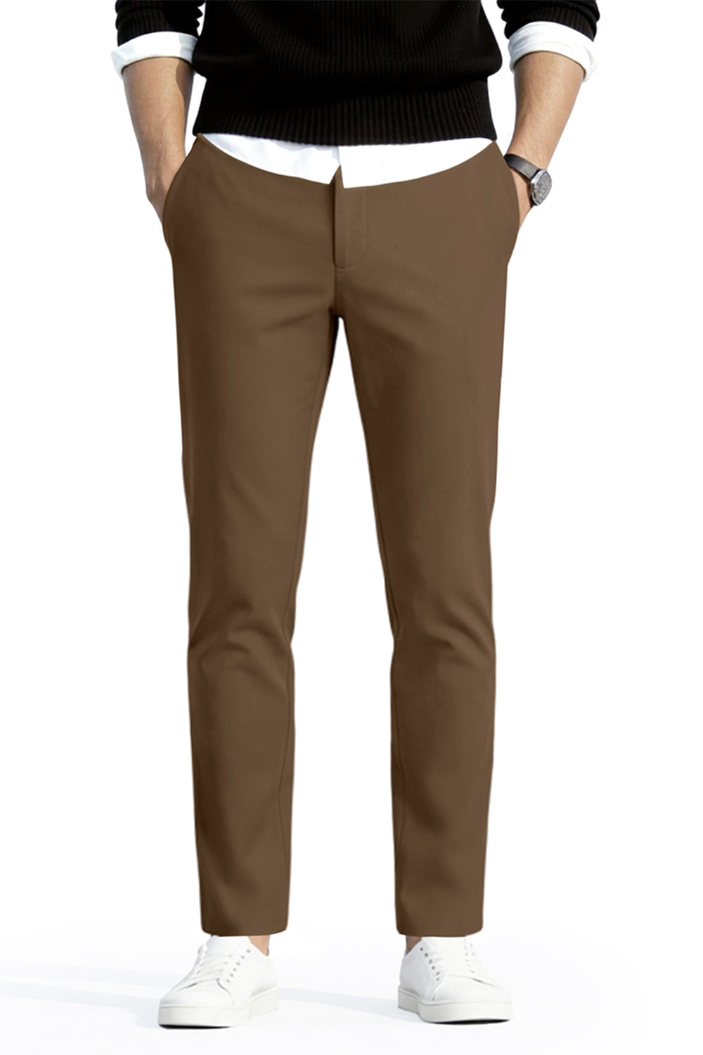 Men's Slim Fit Dress Pant - Camel