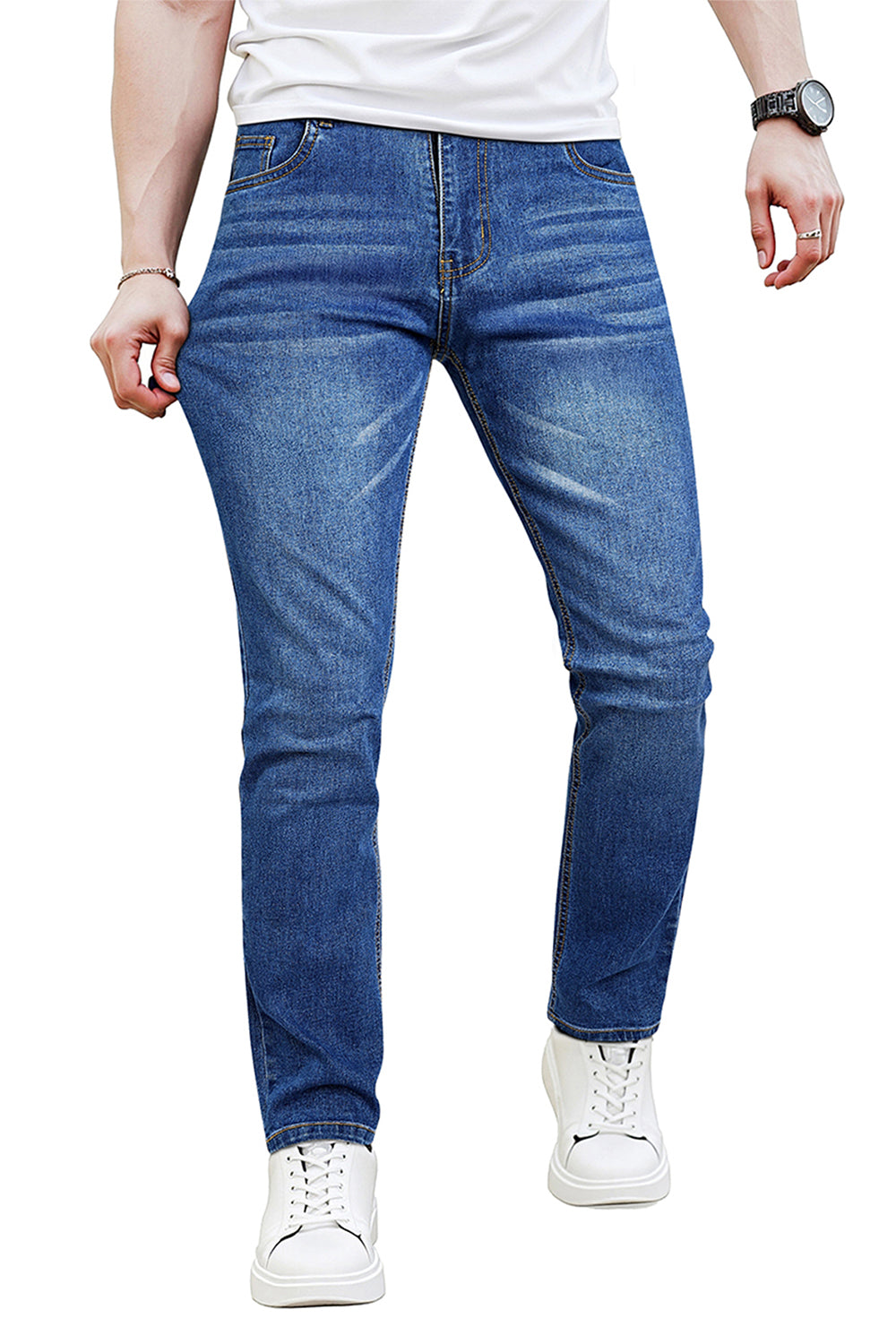 Men's Stretch Slim Fit Jean - Dark Blue