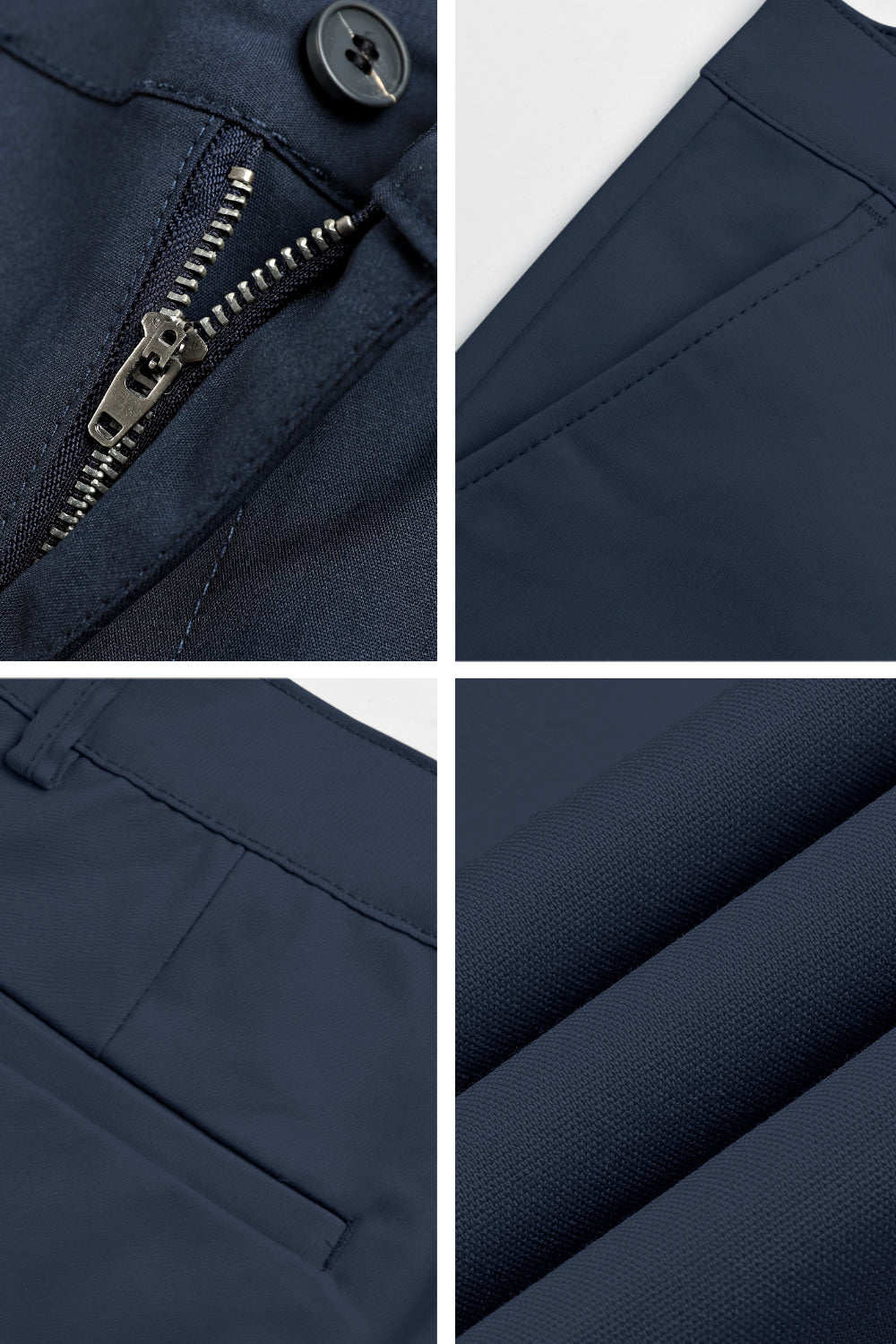 Men's Slim Fit Dress Pant - Dark Blue
