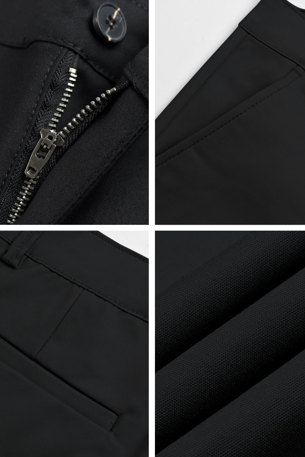 Men's Slim Fit Dress Pant - Black