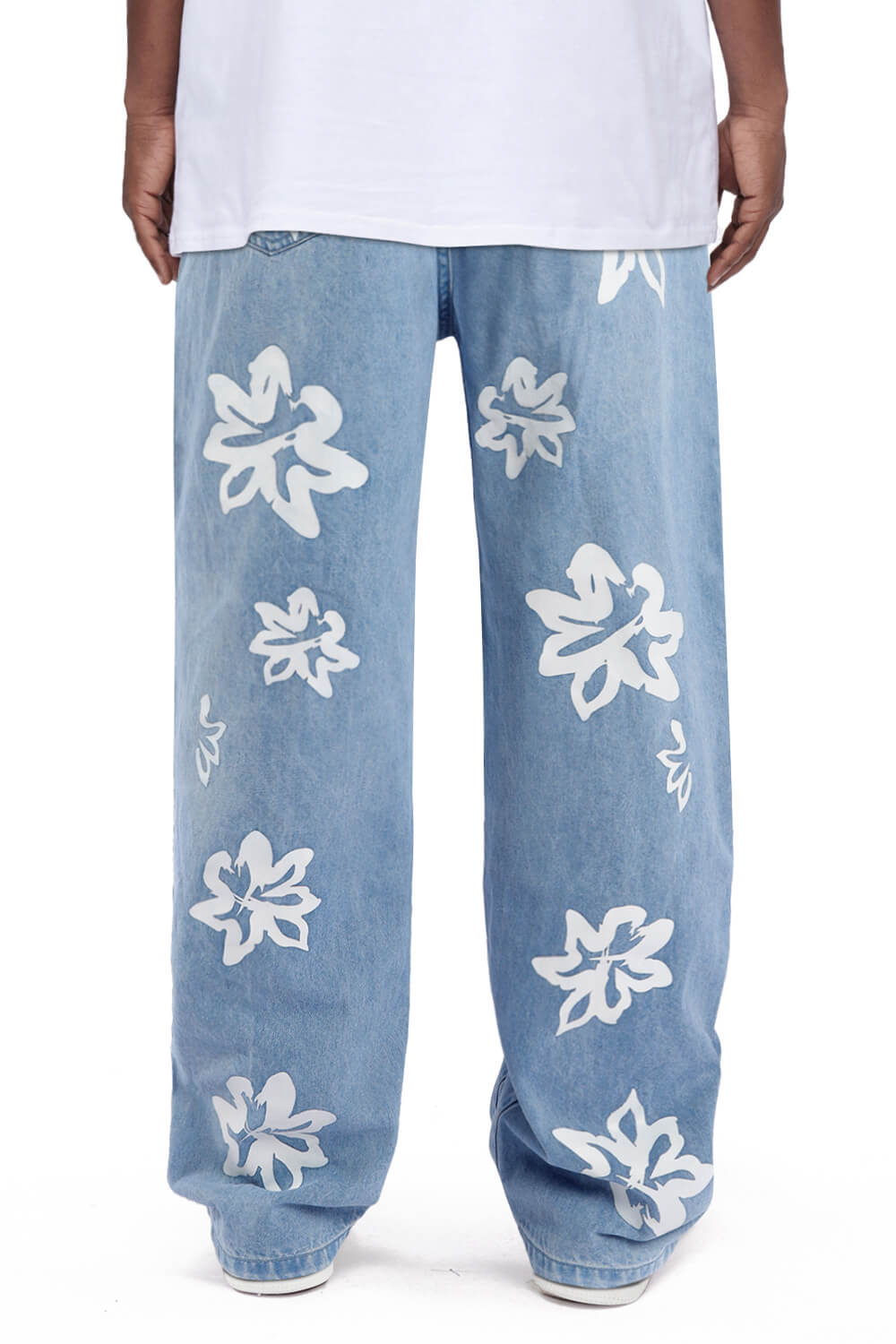 Men's Straight Jean - Blue & Printed