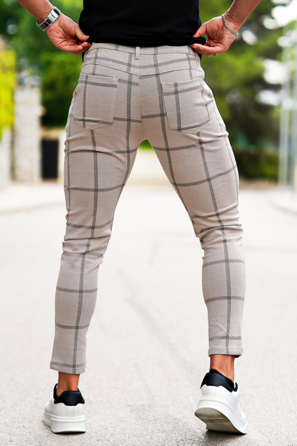 Mens Skinny Pant - Plaid