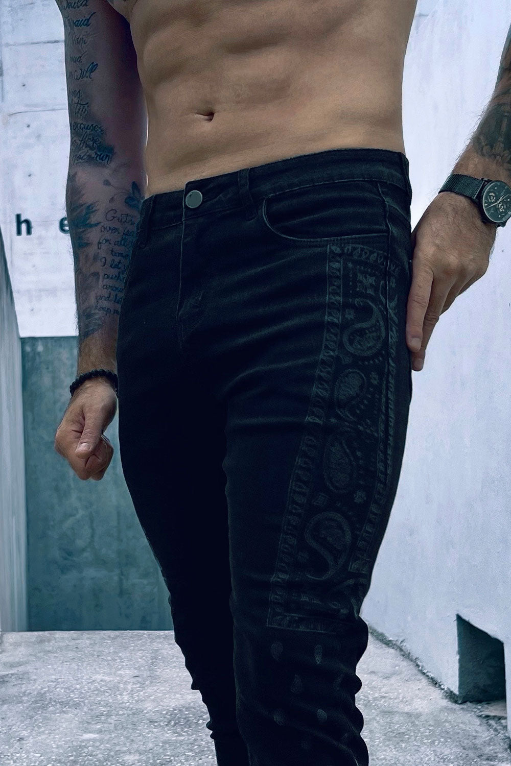 Men Tie Dye Skinny Jean