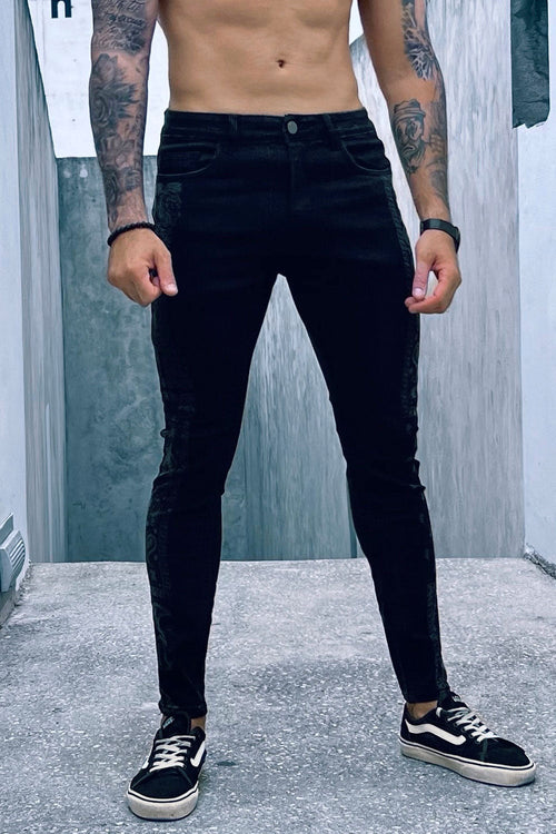 Men Tie Dye Skinny Jean