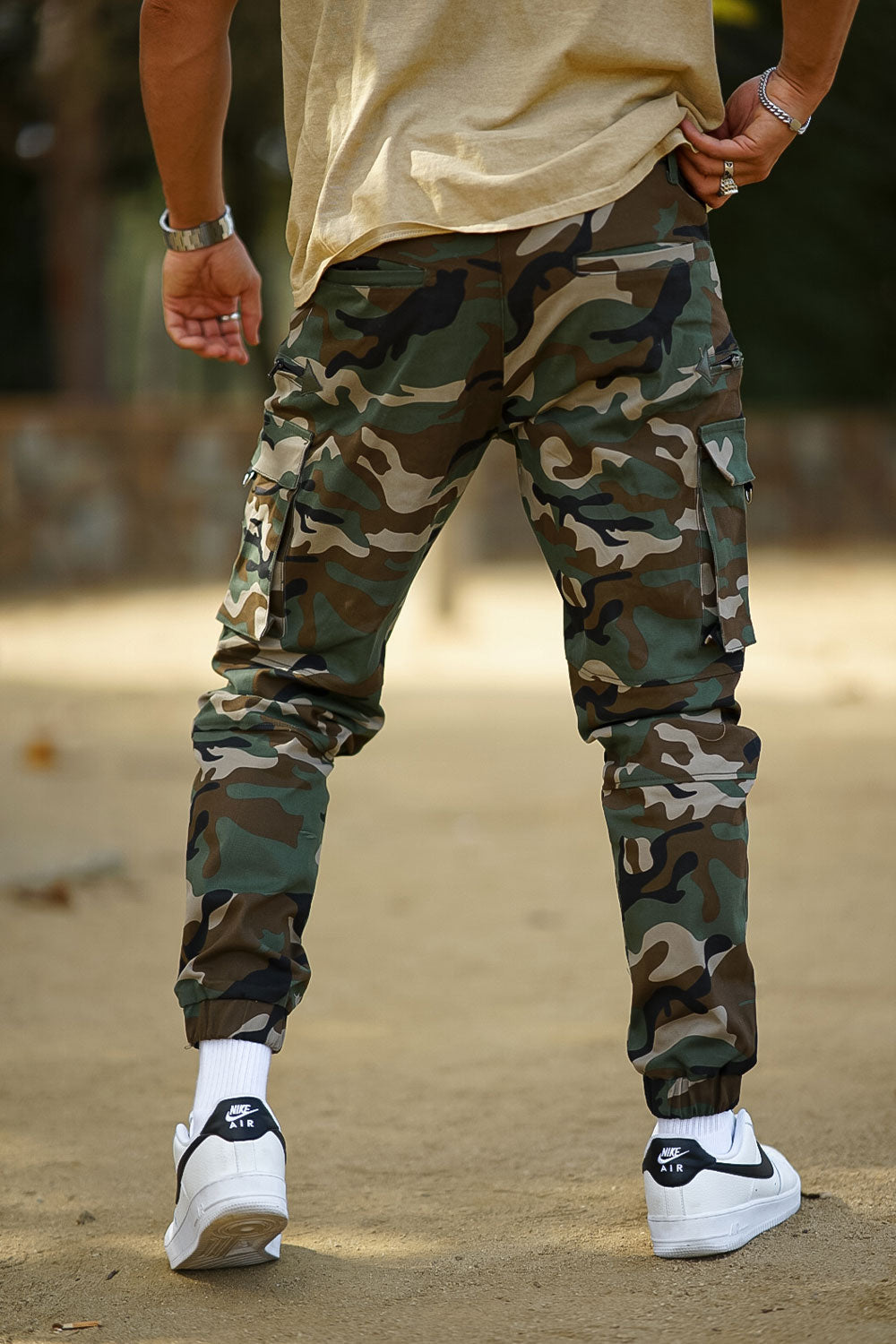Men's Camouflage Cargo Pant - Army Green
