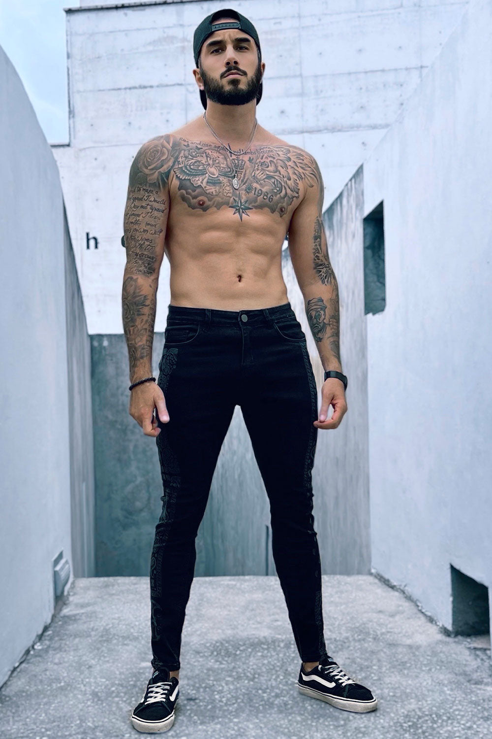 Men Tie Dye Skinny Jean