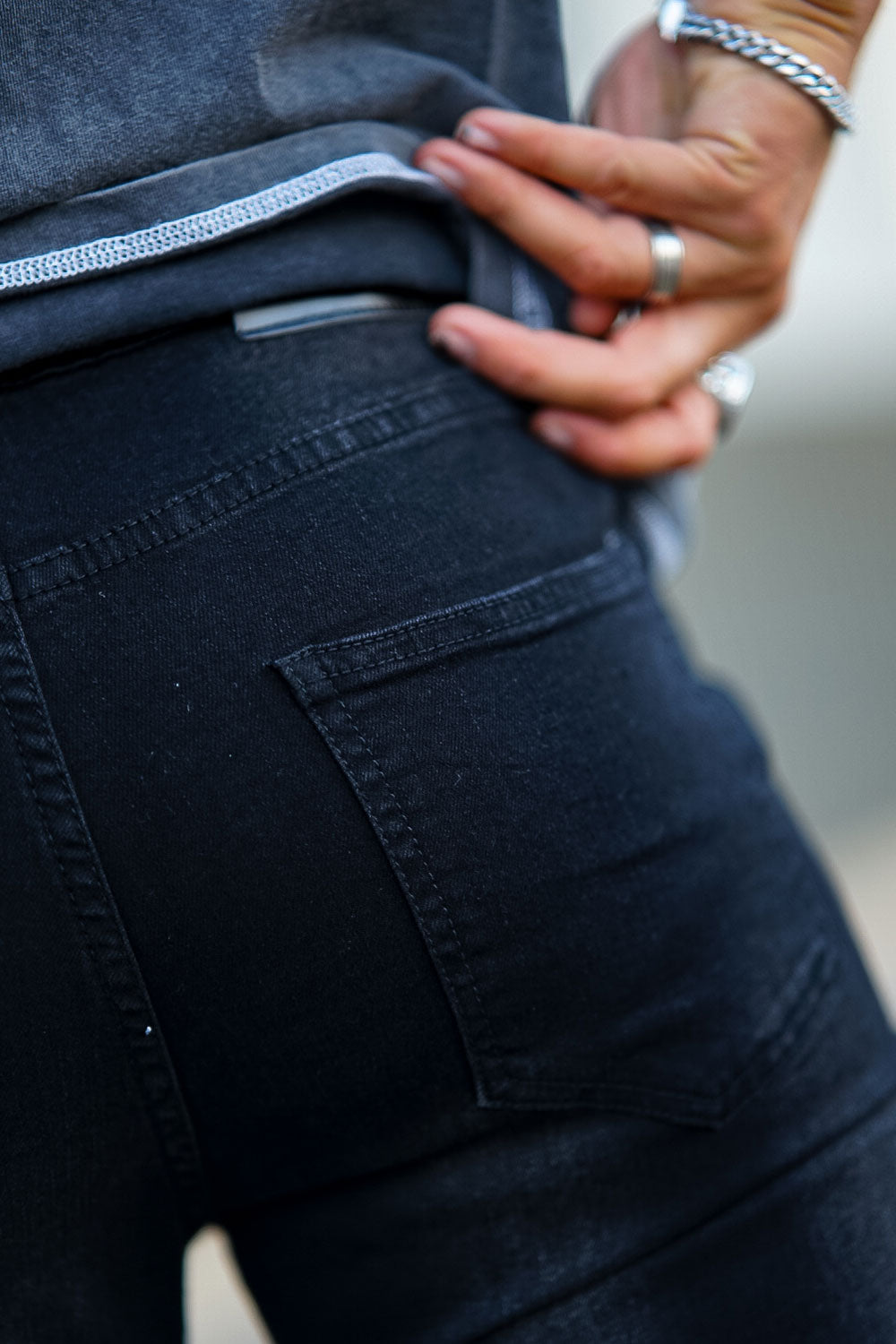 Mens Black Stylish Skinny Jeans Stretch Jeans For Men