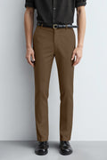 Men's Slim Fit Dress Pant - Camel