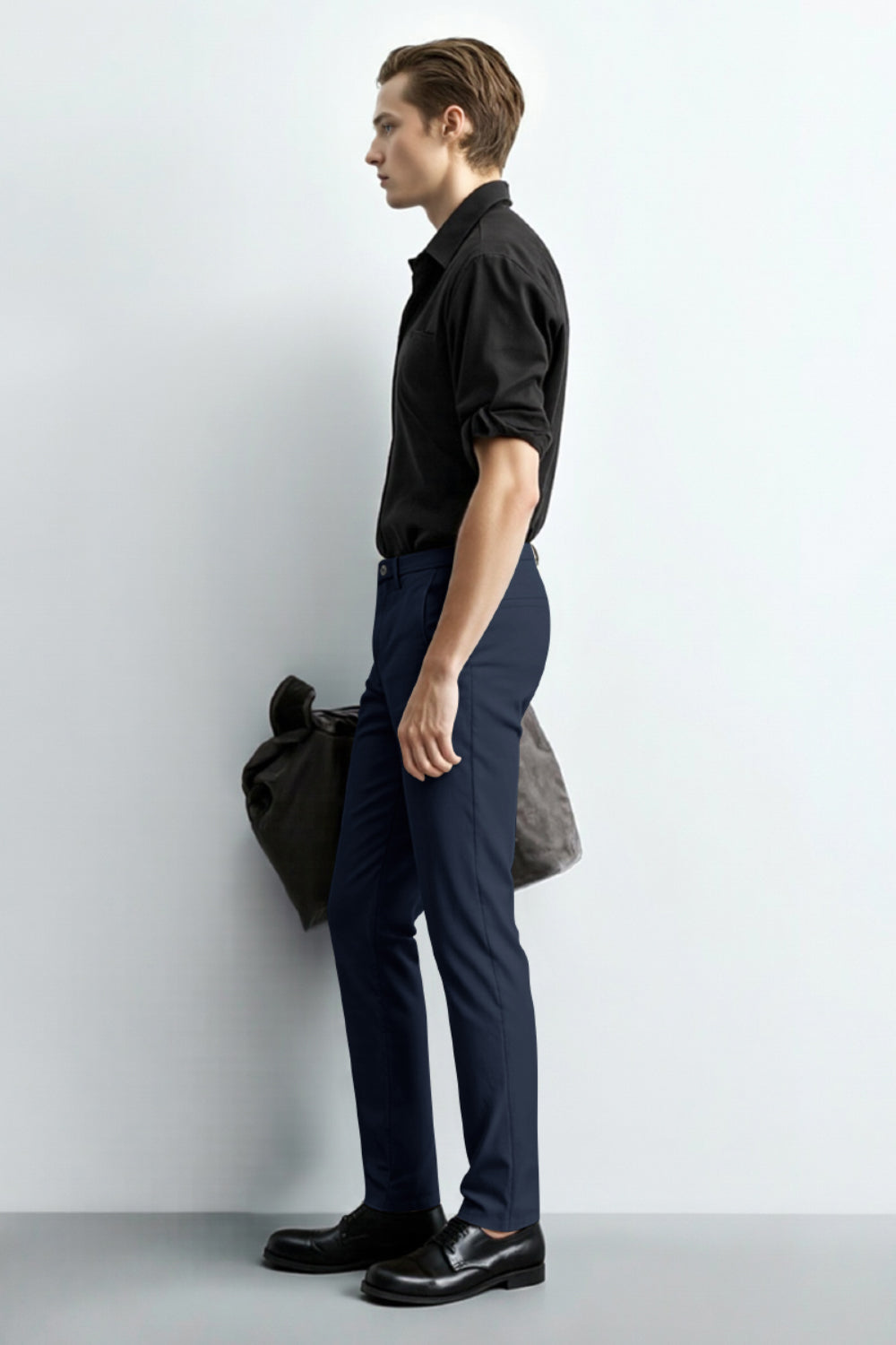 Men's Slim Fit Dress Pant - Dark Blue