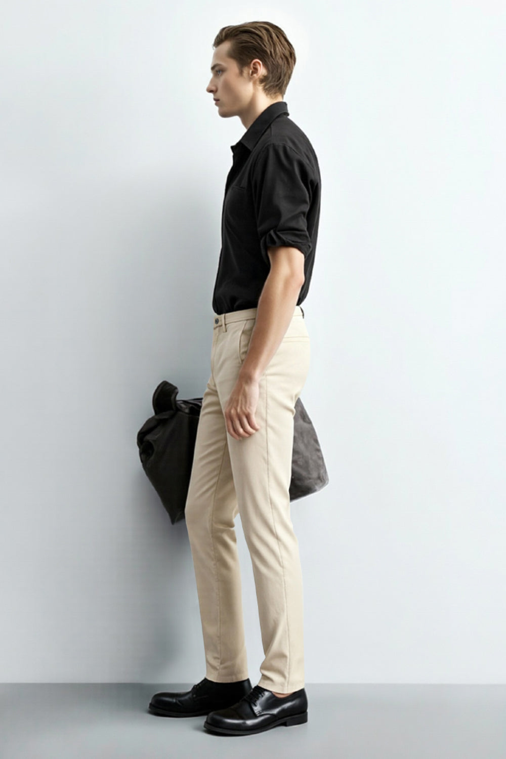 Men's Slim Fit Dress Pant - Beige