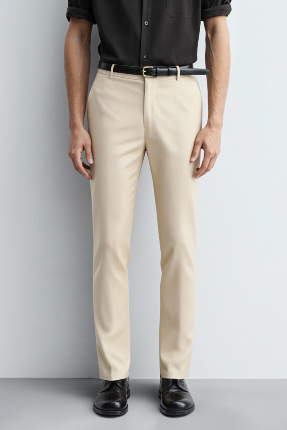Men's Slim Fit Dress Pant - Beige