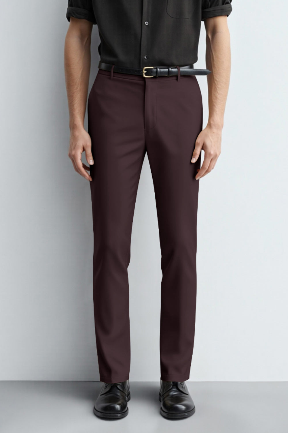Men's Slim Fit Dress Pant - Brown