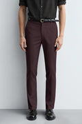 Men's Slim Fit Dress Pant - Brown