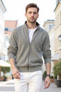 Men's Sweater Coat - Grey