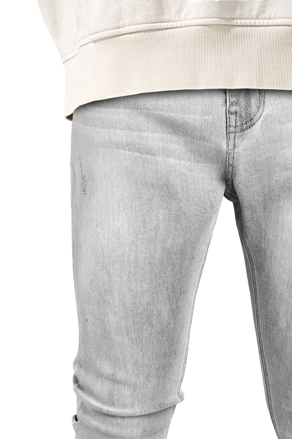 Men‘s Washed Skinny Marble Jean - Grey