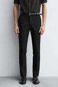 Men's Slim Fit Dress Pant - Black