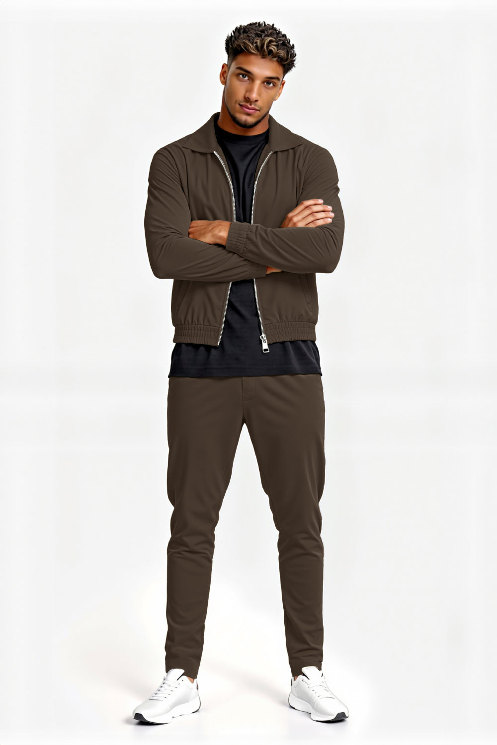 Men's Casual Set - Brown