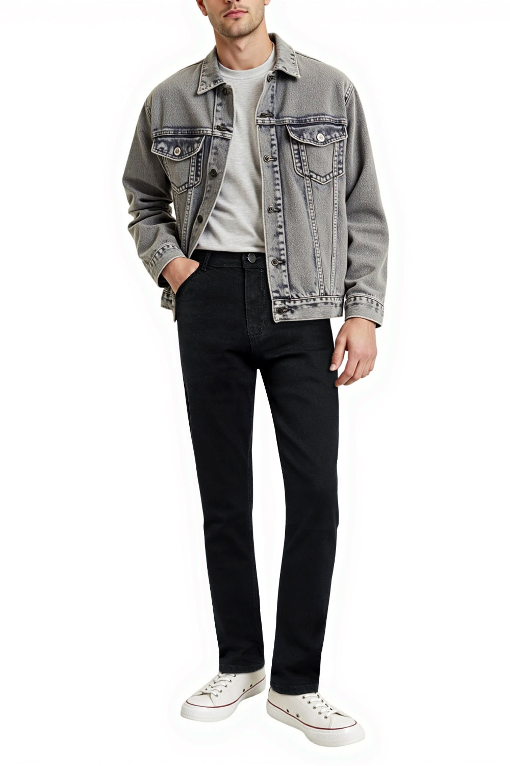 Men's Stretch Slim Fit Jean - Black
