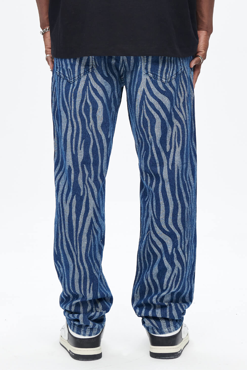 Men's Loose Jean - Texture & Blue