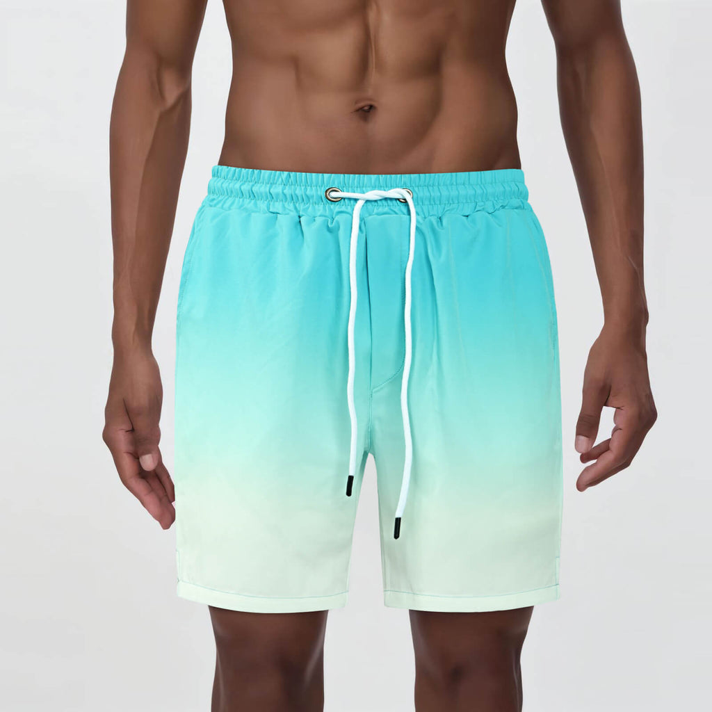 Mens Swim Trunk - Blue Gradient