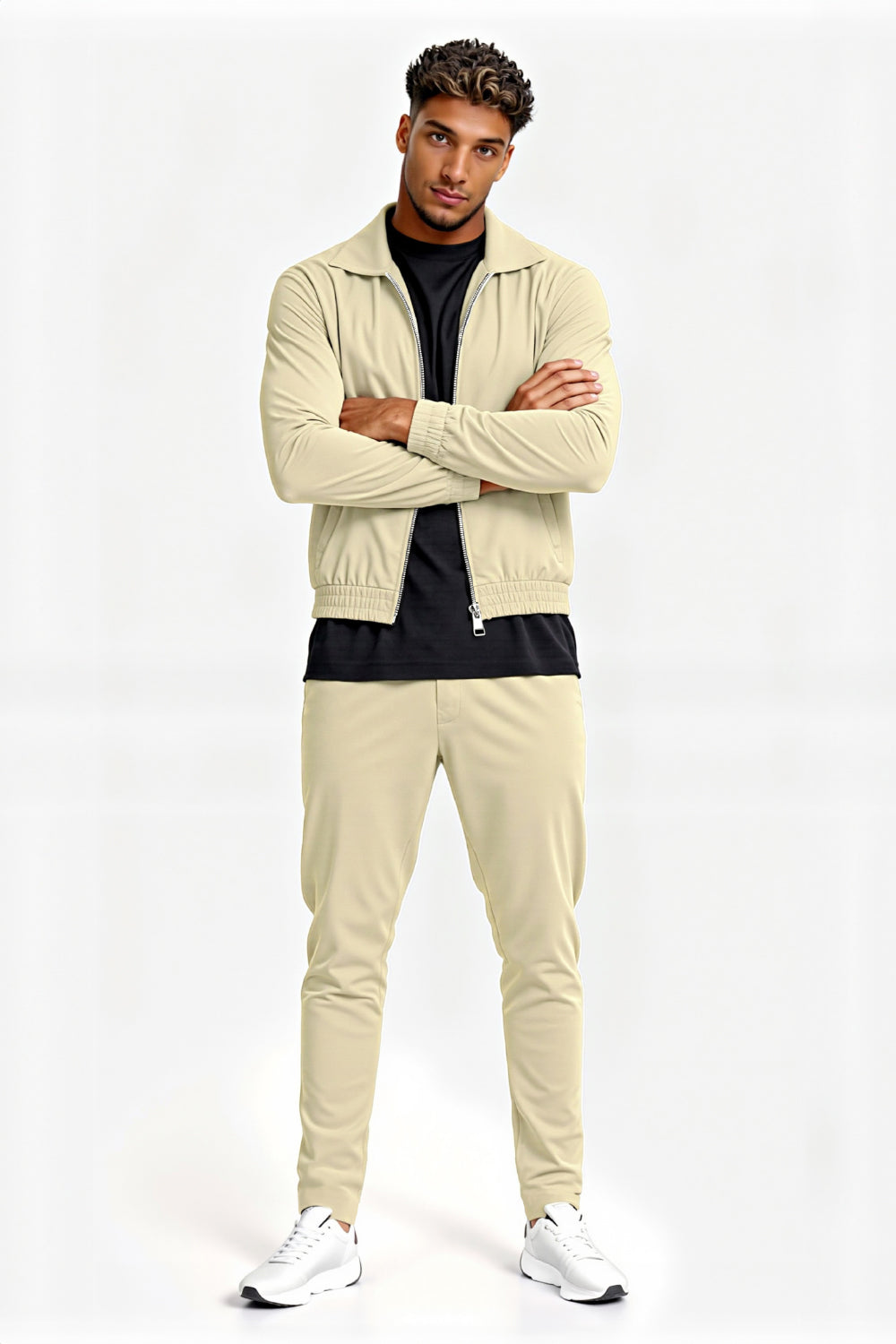Men's Casual Set - Beige