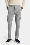 Mens Grey Stretch Skinny Pant - Pocket