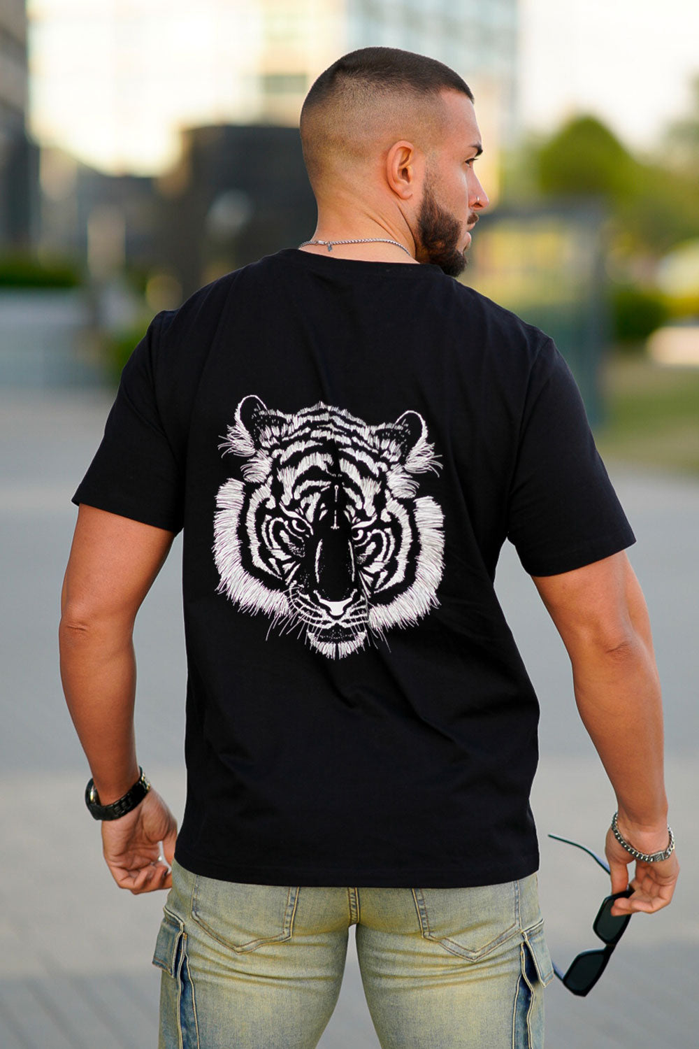 Men's Black Round Neck T-Shirt