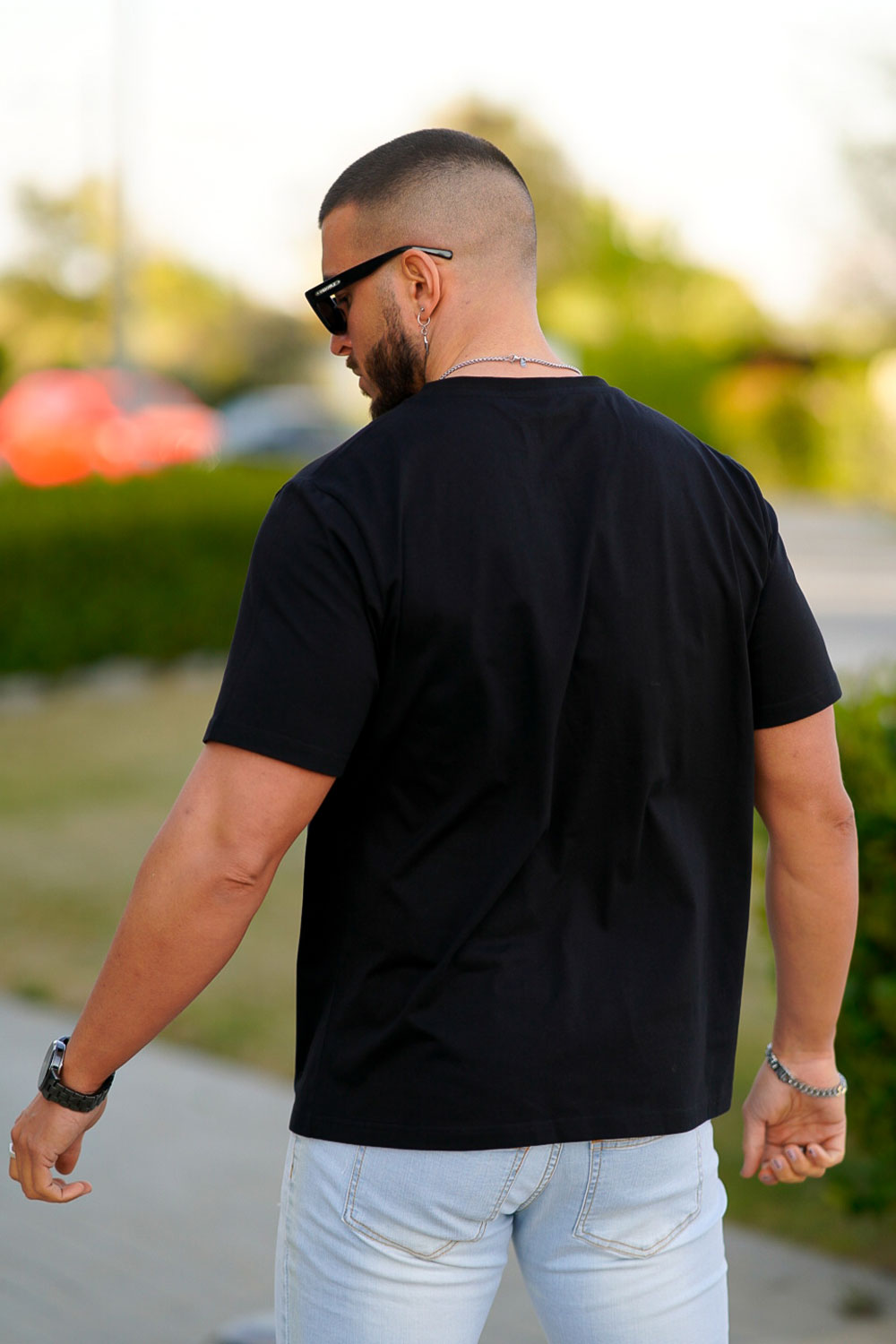Men's Black Short-Sleeve