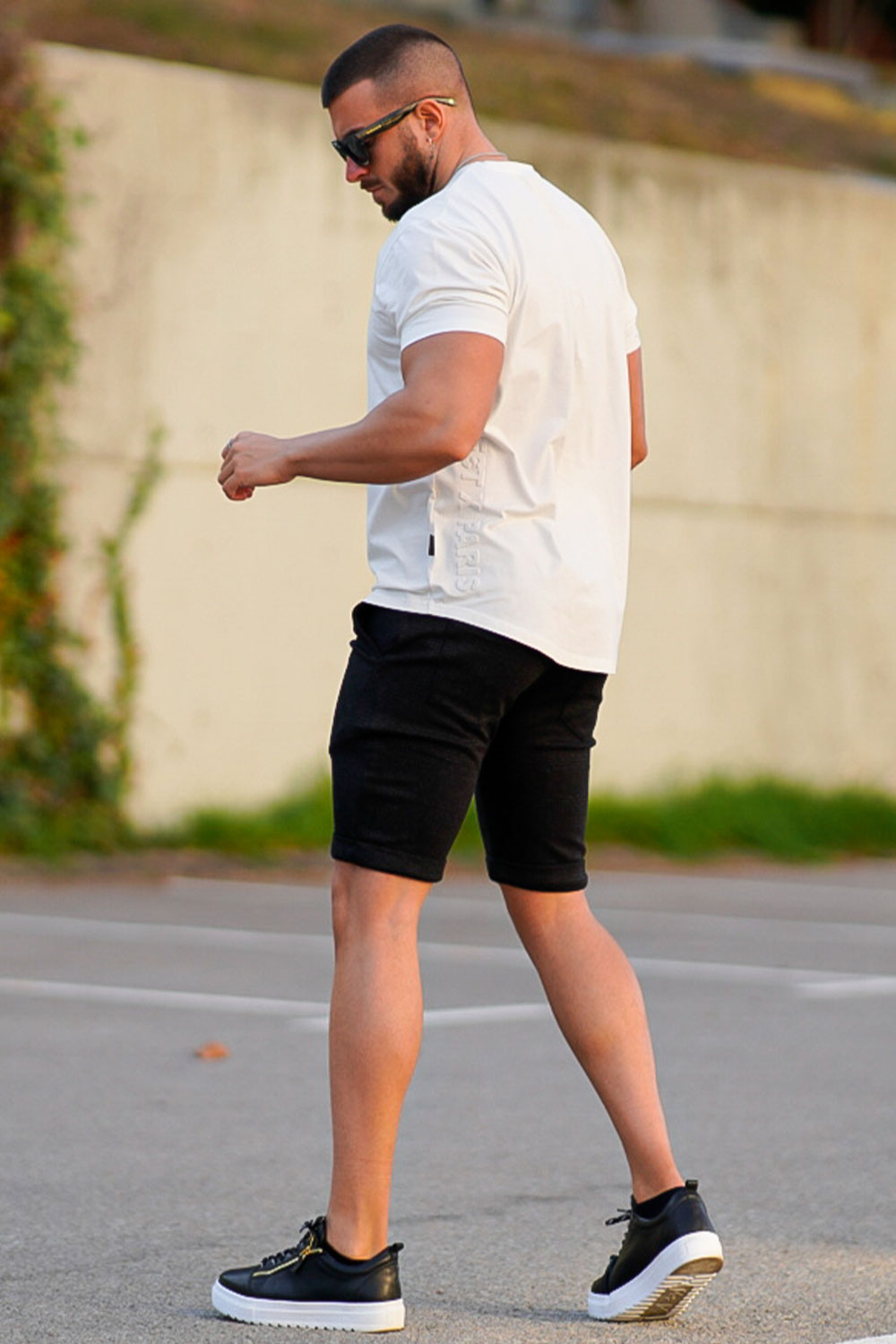 Men's Black Chino Short