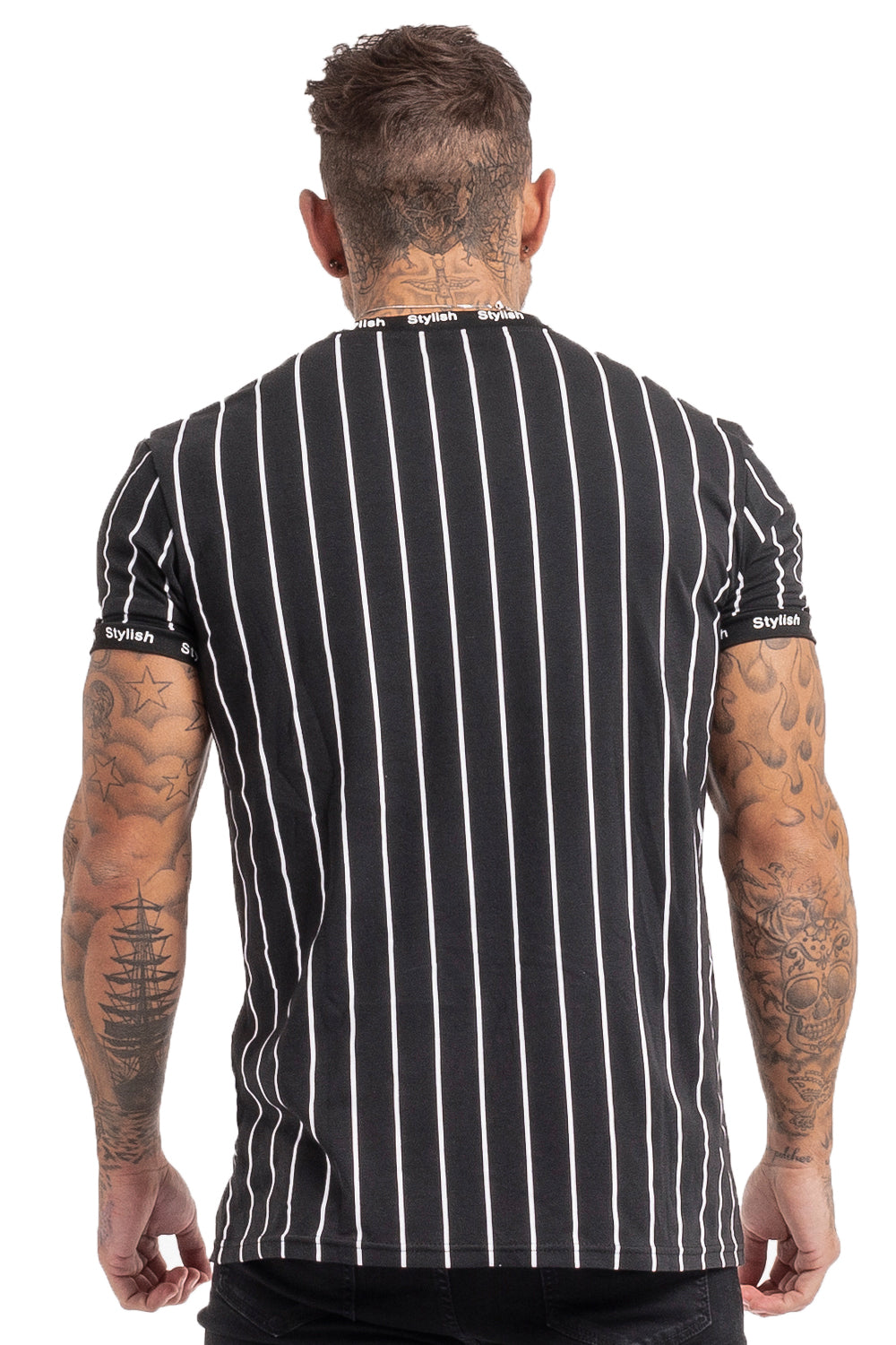 Mens Crew Neck T-Shirts - Black